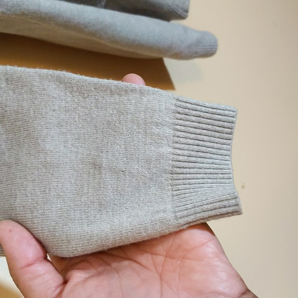 Thomas Rabe| Tan Cardigan With Sequin Details and Faux Pockets Modal Blend - Picture 3 of 14